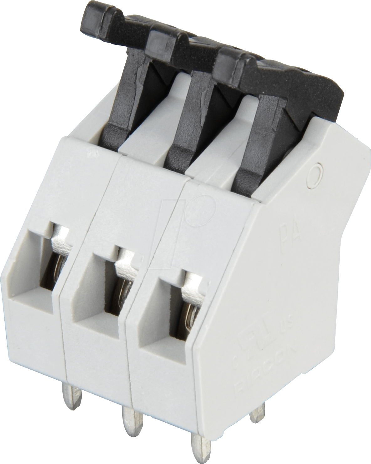 AST 045-03 - Federkraftklemme, 3-pol, Ø 0,08 - 1 mm, RM 5,0