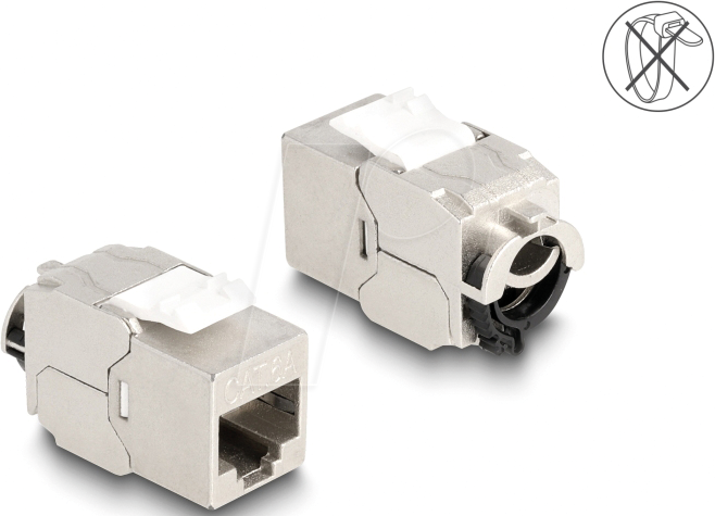 DELOCK 88020 - Keystone Modul RJ45 Buchse / LSA Cat.6a, STP