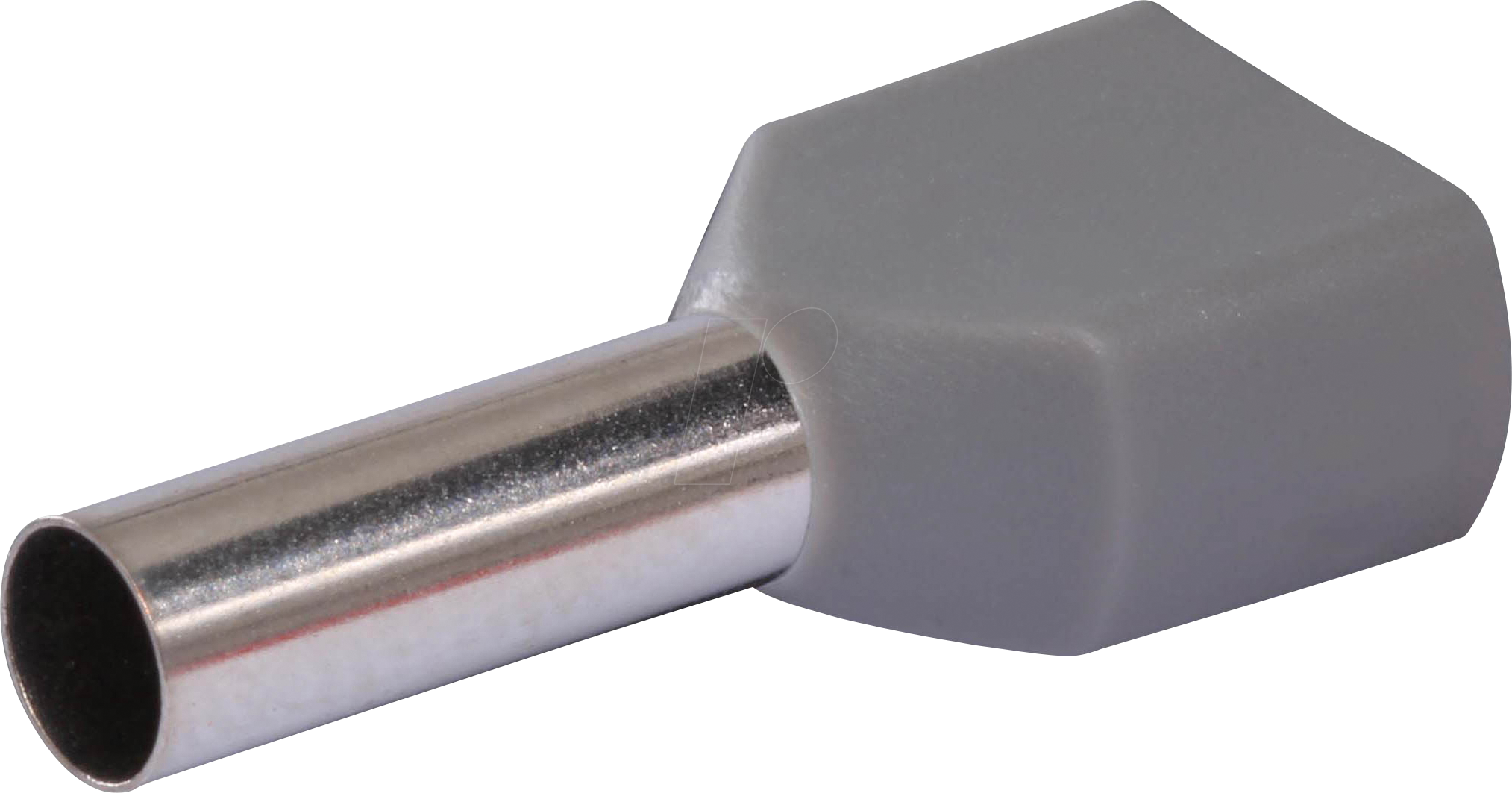 QUAD 22C438 - Twin-Aderendhülsen 4 mm², Grau 100 St.