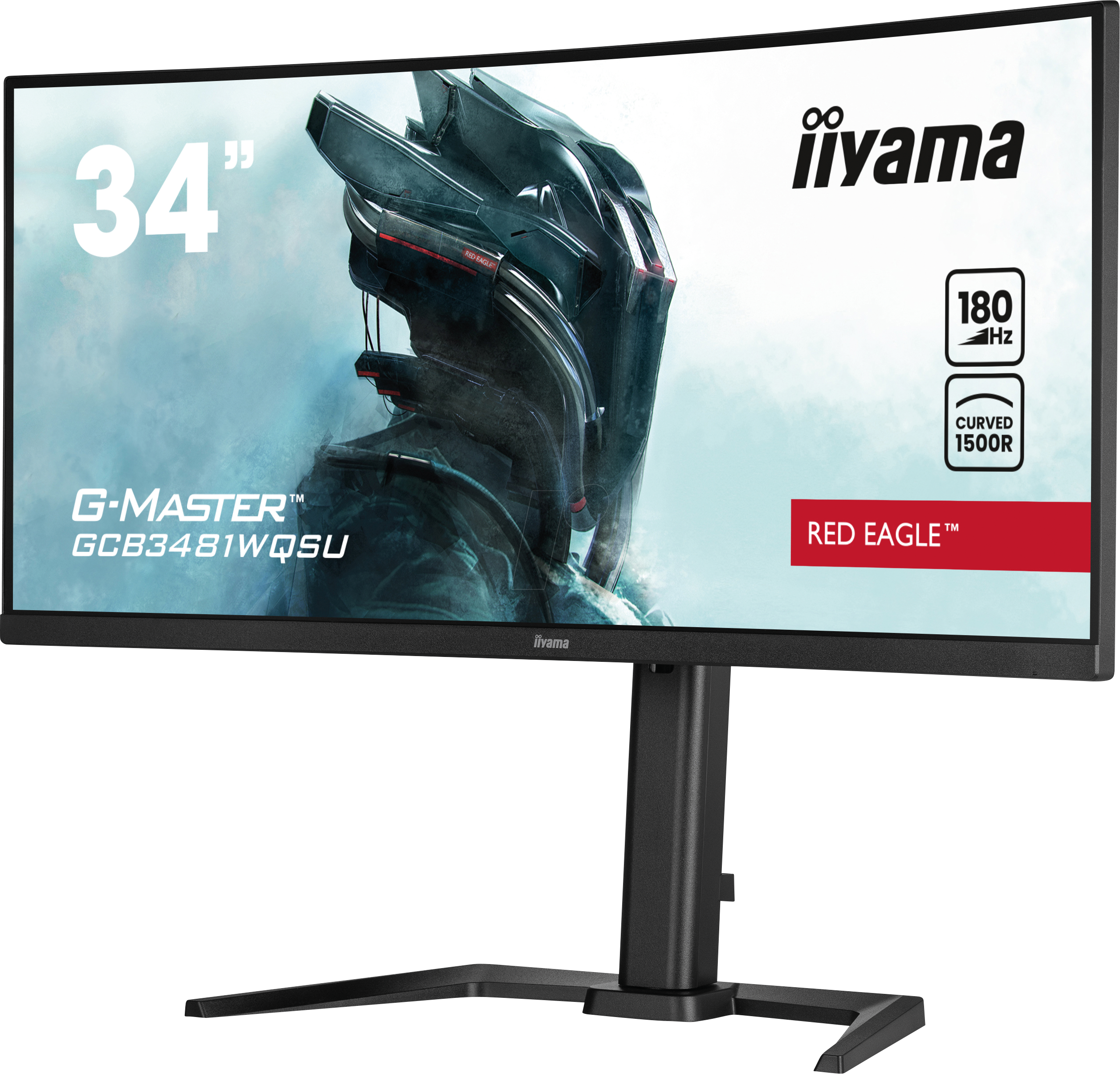 Thumbnail - IIY GCB3481WQSUB - 86cm Curved Monitor, UWQHD, USB, Lautsprecher