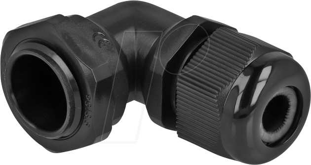 DELOCK 60298 - Kabelverschraubung 90° gewinkelt PG13,5, sw