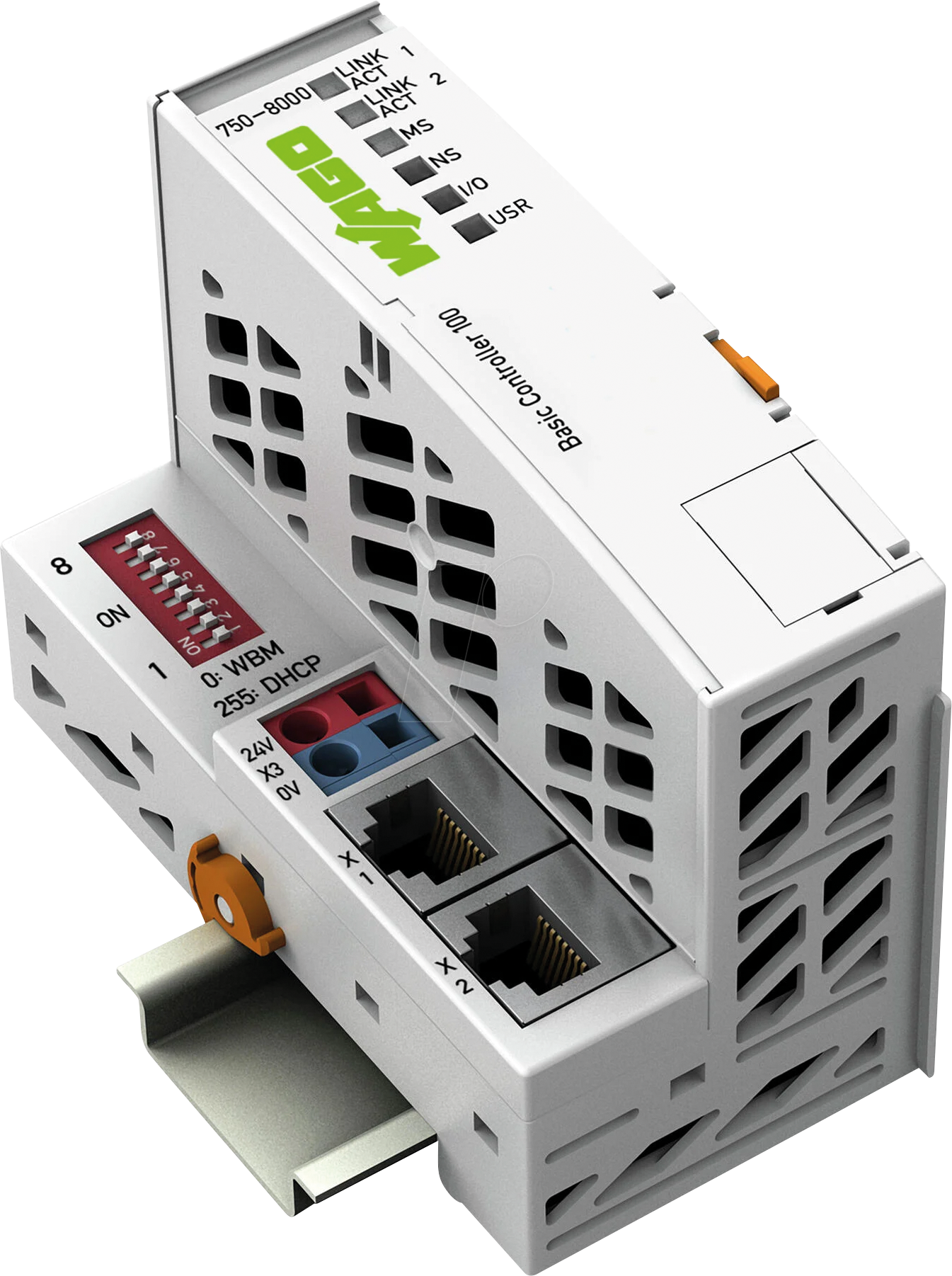 WAGO 750-8000 - Basic Controller 100, 2x Ethernet, Eco