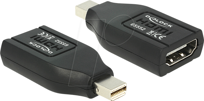 DELOCK 65552 - DisplayPort Adapter, Mini DP 1.1 Stecker auf HDMI Buchse