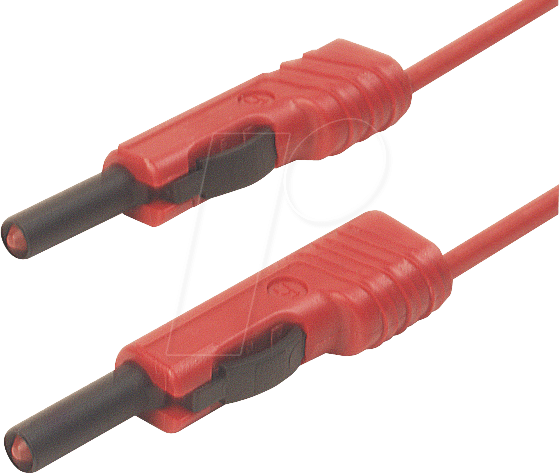 MLB 50 RT - Messleitung, 1,0 mm², 0,5 m, rot, gesichert