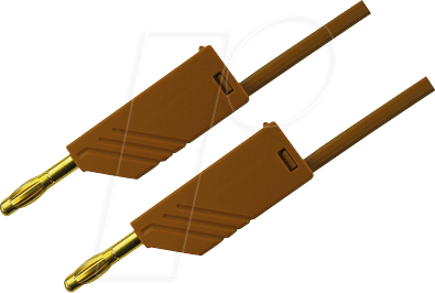 Thumbnail - MLN 100 25 AU BR - Messleitung, 2,5 mm², 1,0 m, braun, vergoldet