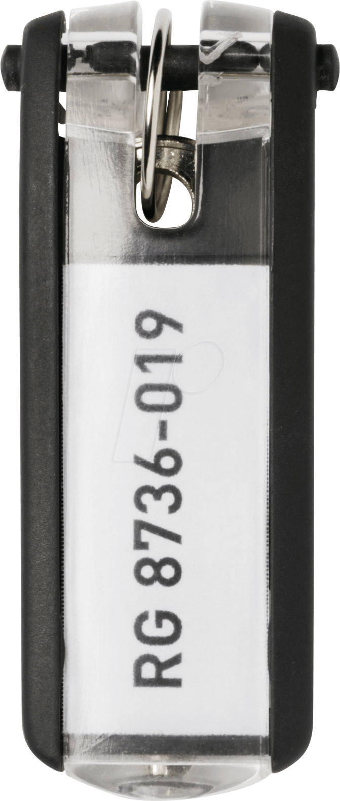 DURABLE 195701 - Schlüsselanhänger Key Clip, 6 Stück, schwarz