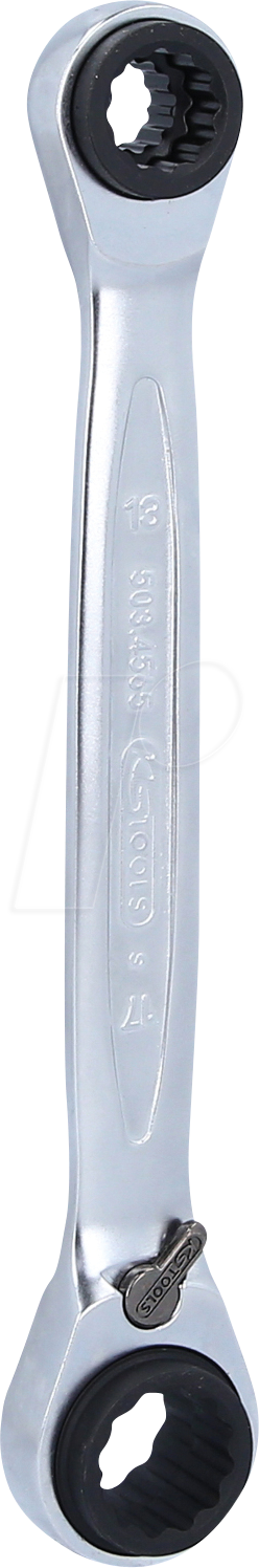 Thumbnail - KS 503.4565 - Doppel-Ratschenringschlüssel, umschaltbar, 4in1