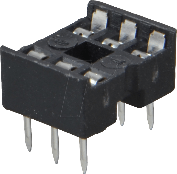 GS 6 - IC-Sockel, 6-polig, doppelter Federkontakt