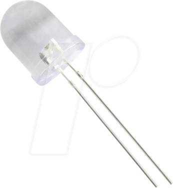 Thumbnail - 10034B2C-CSB-A - LED 10mm, bedrahtet, blau, 2000 mcd, 25°