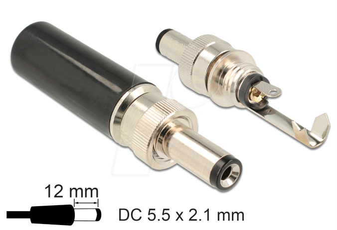 DELOCK 89915 - Steckverbinder, DC, Stecker