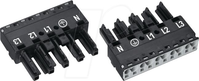 WAGO 770-205 - WINSTA® MIDI Buchse, 5-pol, ohne Zugentlastung