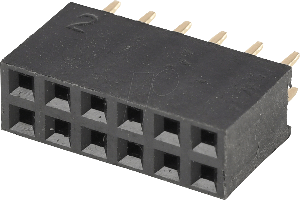 Thumbnail - BKL 10120961 - Buchsenleiste 2,54mm 2x6 gerade