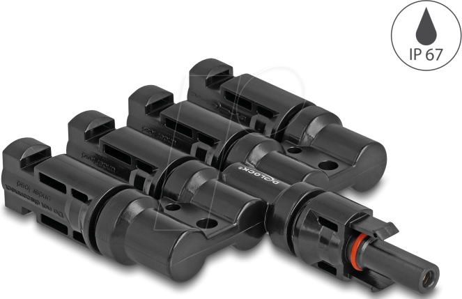 DELOCK 60027 - DL4 Solar Konnektor 1 x Buchse zu 4 x Stecker