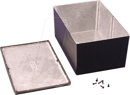 1550WHBK - Alugehäuse, 1550 W, 222 x 146 x 105 mm, schwarz