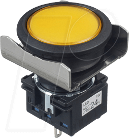 ID LB6BA1T6LY - Drucktaster LB, 22 mm , 2 CO