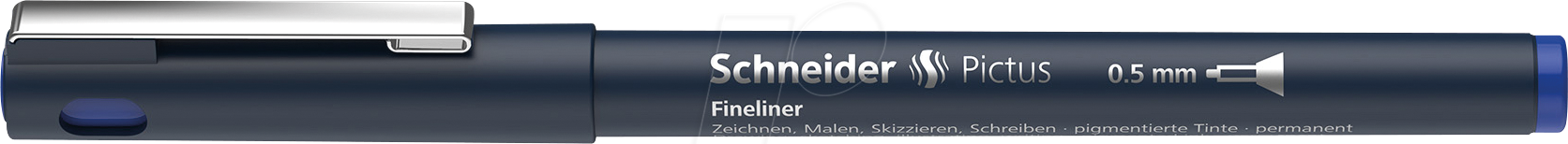 SCHNEIDER 197503 - Fineliner, 0,5 mm, blau