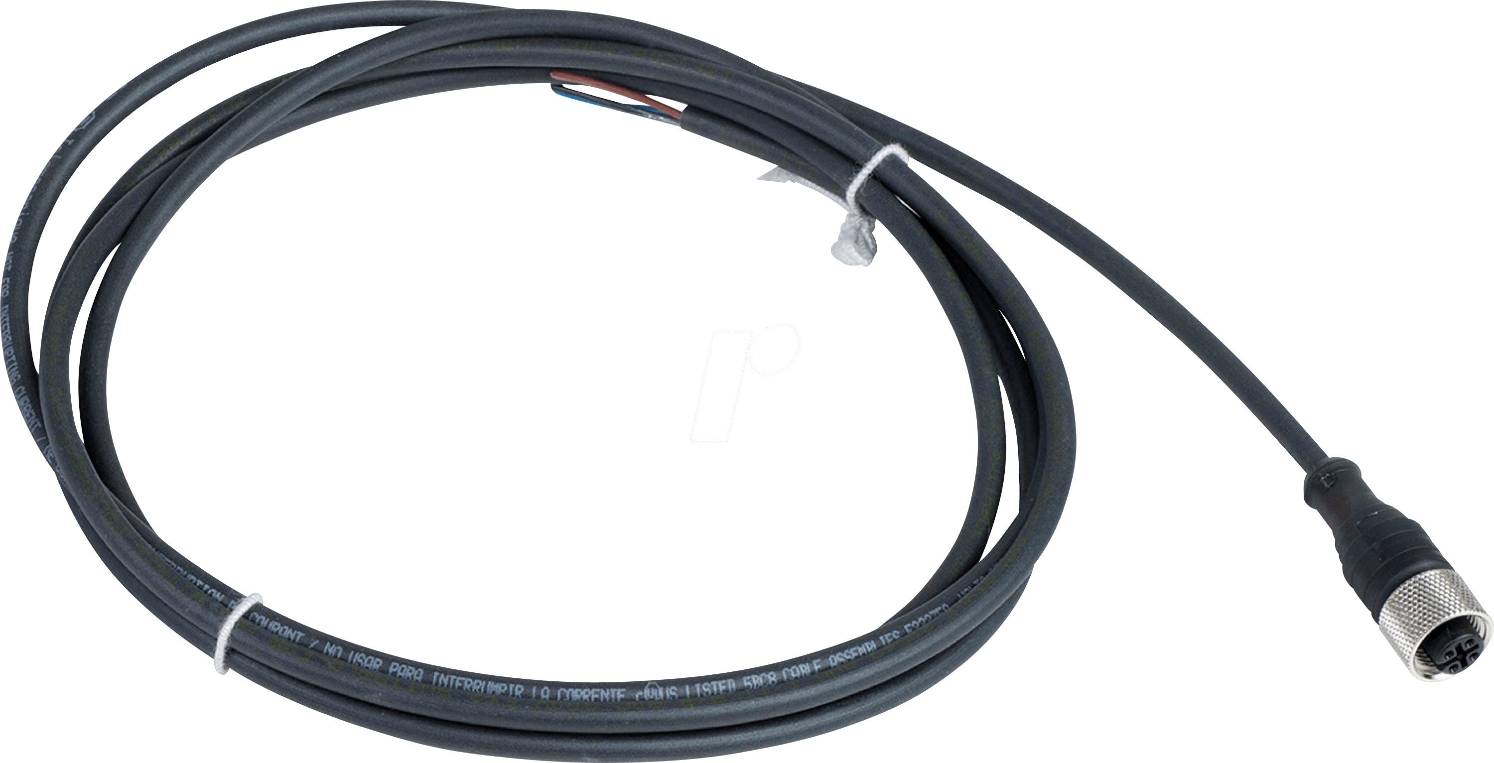 XZCP1141L2 - Kabelverschraubung, M12, 4-pol, gerade mit 2 m Kabel