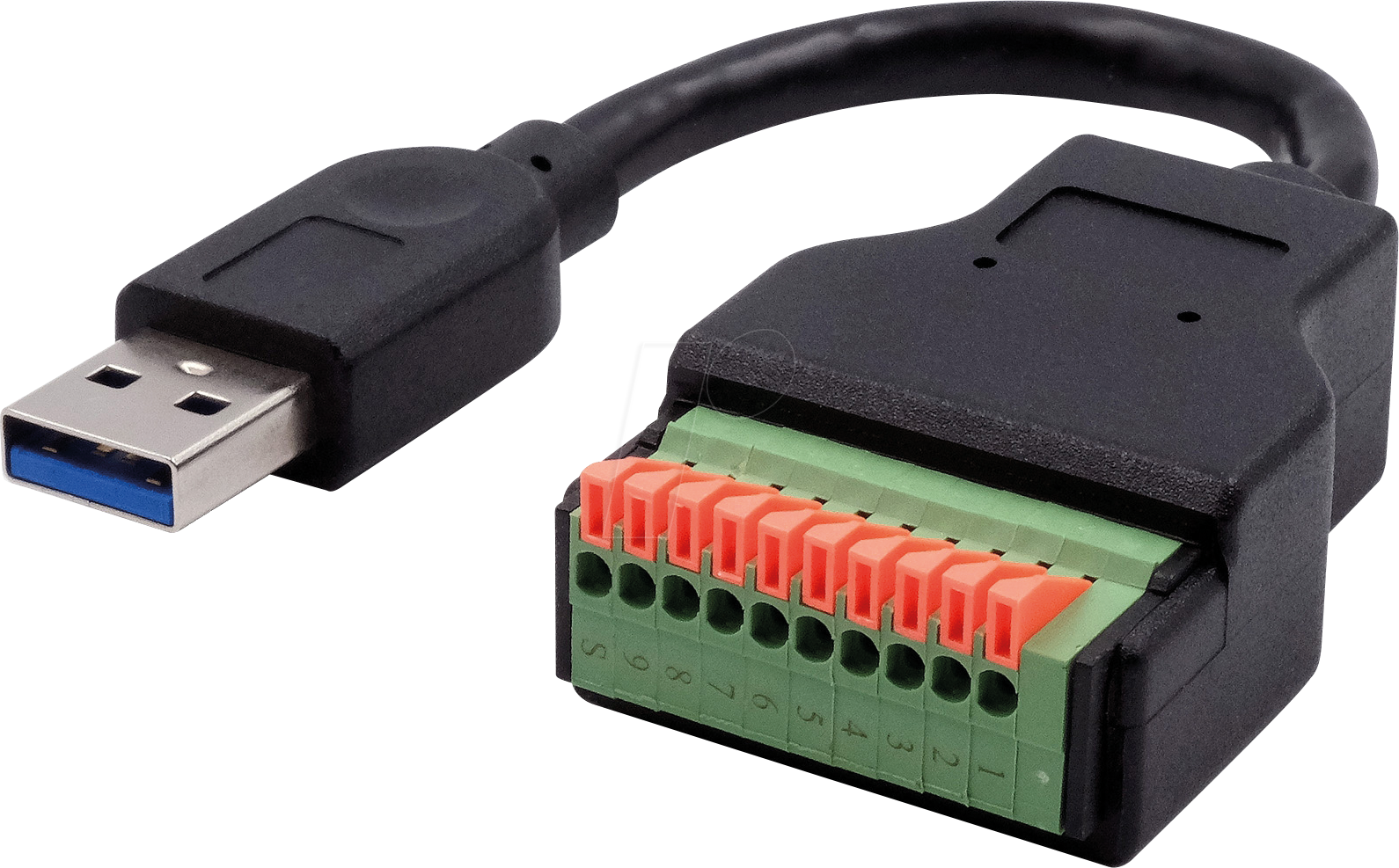 EXSYS EX-49127 - USB 3.0 Konverter, USB-A Stecker auf 10-pin Terminal Block