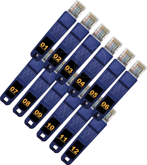 ID R166020 - Zubehör Kabeltester, RJ45-Remote-Steckeradapter-Kit Nr. 1-12