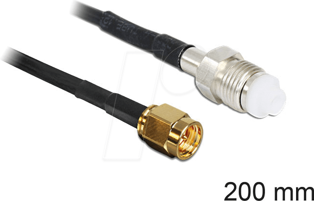 DELOCK 88596 - HF Antennenkabel, SMA Stecker > FME Buchse, 20 cm
