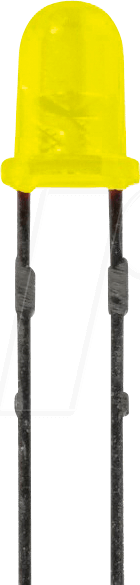 EVL 1254-10UYD - LED, 3 mm, bedrahtet, gelb, 200 mcd, 30°