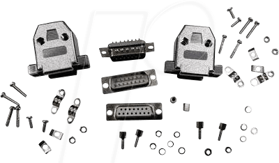 D-SUB SET9 - D-Sub Set - 2x Gehäuse + Einsätze, 9-pol