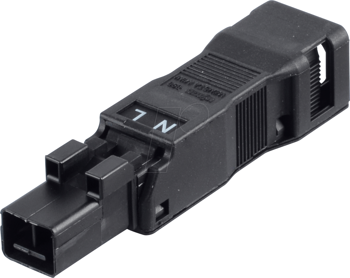 WAGO 890-112 - WINSTA® MINI, Stecker 2-pol, mit Zugentlastungsgehäuse