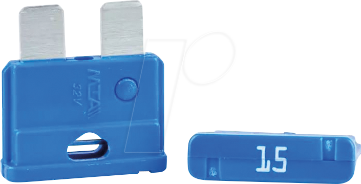 FKS 15A - Kfz-Flachsicherung, 15A, hellblau