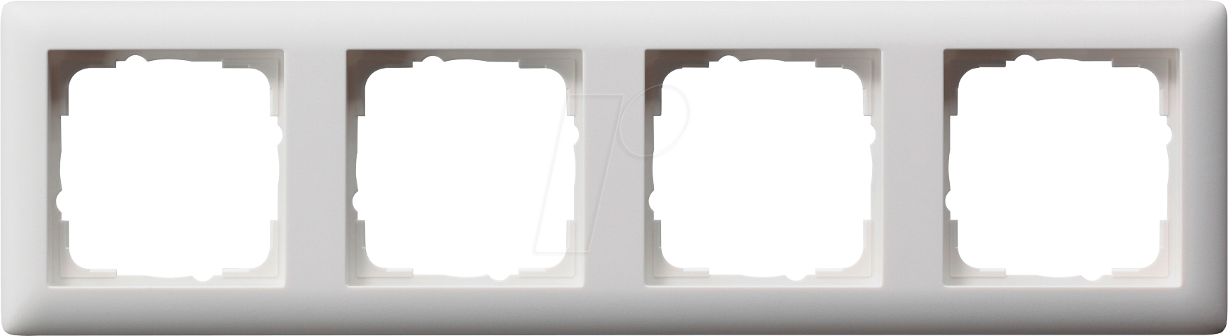 GIRA55 RA4 RWM - Rahmen Reinweiß seidenmatt, 4-fach