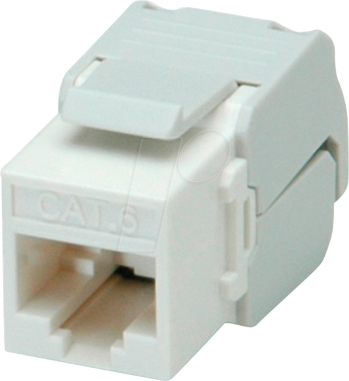 ROLINE 26110353 - Keystone RJ45 Buchse > LSA Cat.6, ungeschirmt, weiß