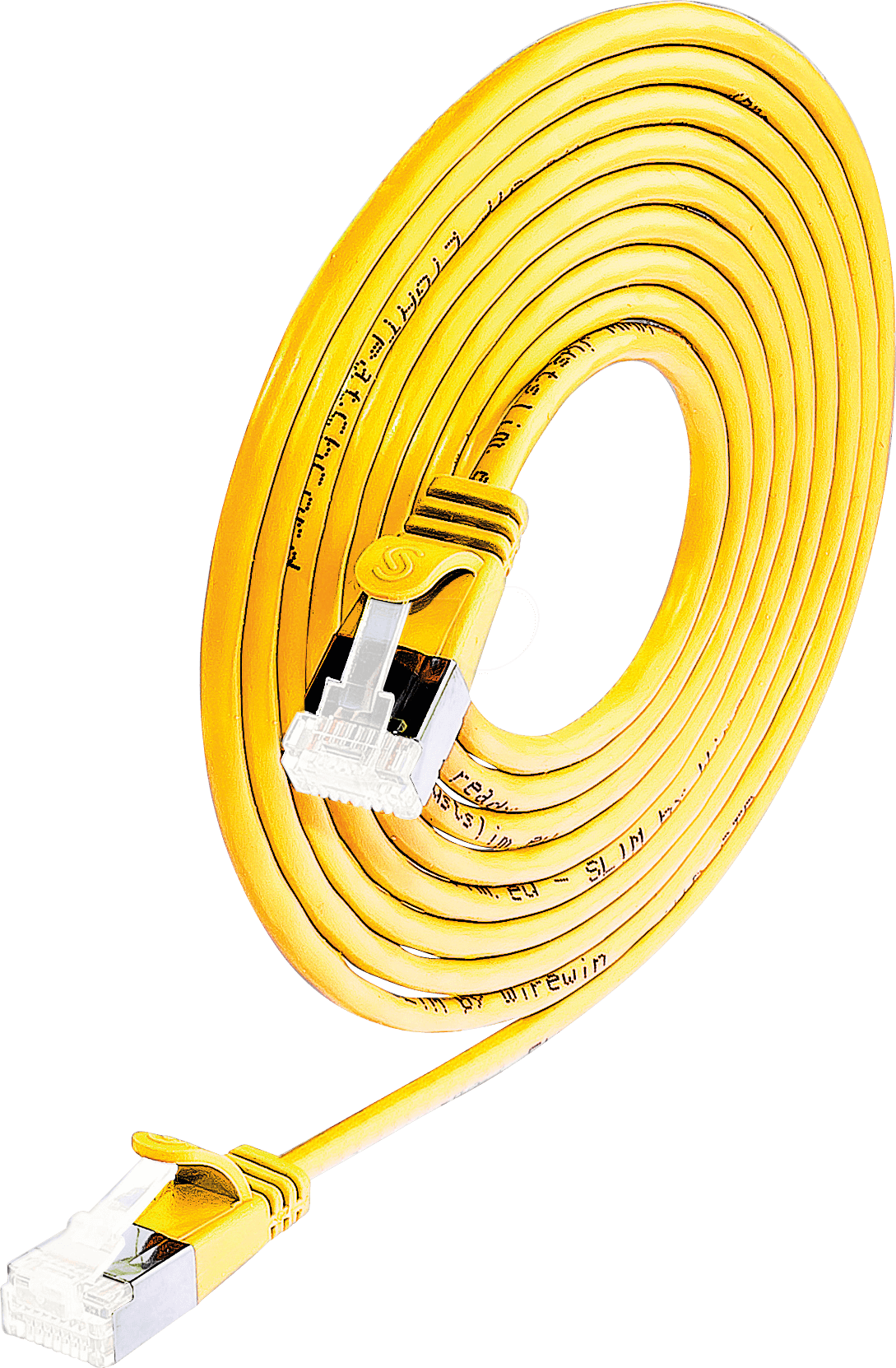 SLIM SL6A 3 GE - Cat.6a SLIM-Light-Kabel, U/FTP, 3 m, gelb