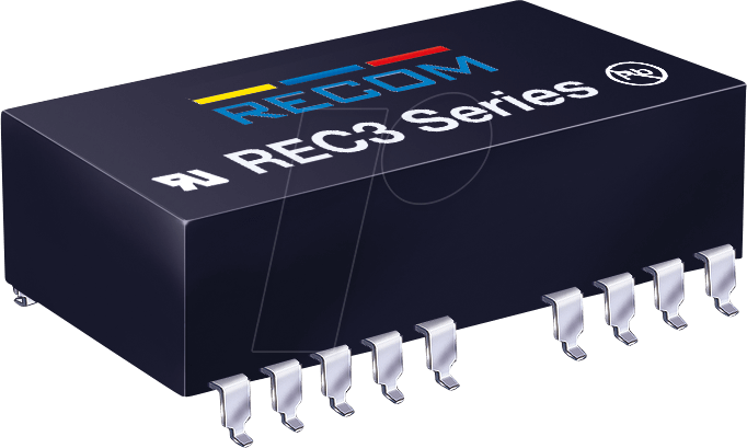 REC3-2412DRW4 - DC/DC-Wandler, 3 W, 18-36 Vin, ±12 Vout, ±125 mA, DIL-24