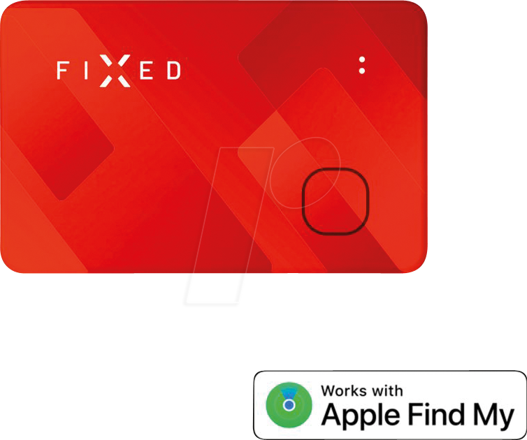 FIXTAG-CARD-OR - Smart Tag Card mit ''Find My''-Unterstützung, orange