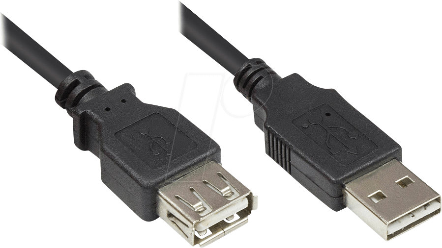 GC 2511-EU01 - USB 2.0 Kabel, EASY A Stecker auf A Buchse, 1 m