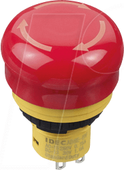 ID AB6E3BV02PRM - Not-Aus-Schalter X6, 30 mm, 2 NC