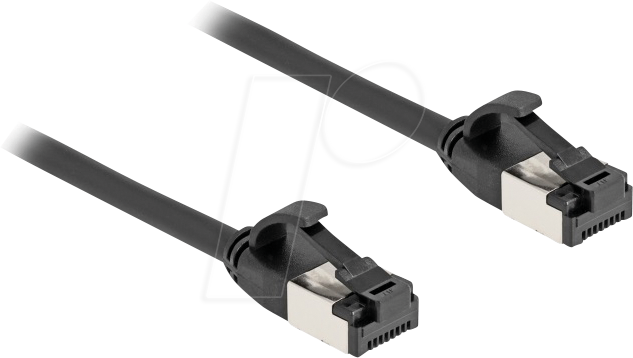 DELOCK 80182 - RJ45 Patchkabel, Cat.8.1, 0,5 m, schwarz