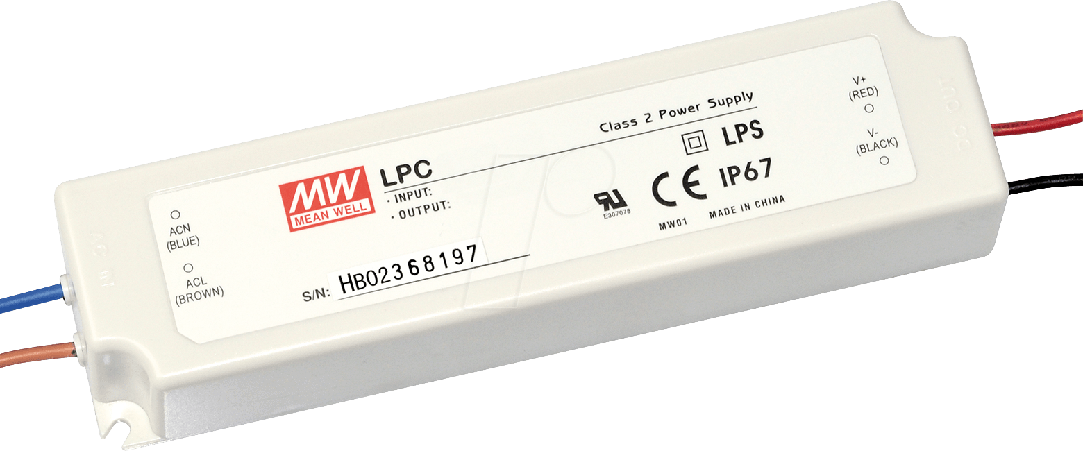 MW LPC-60-1400 - LED-Trafo, 58 W, 9 - 42 V DC, 1400 mA