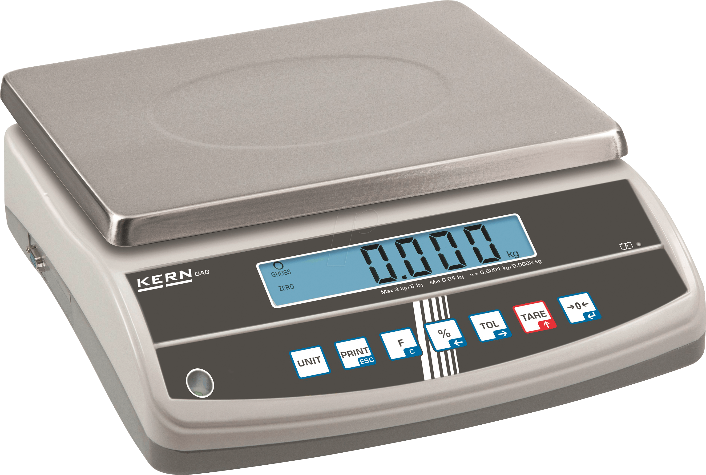 GAB 6K1DNM+V - Tischwaage, digital, bis 3/ 6 kg