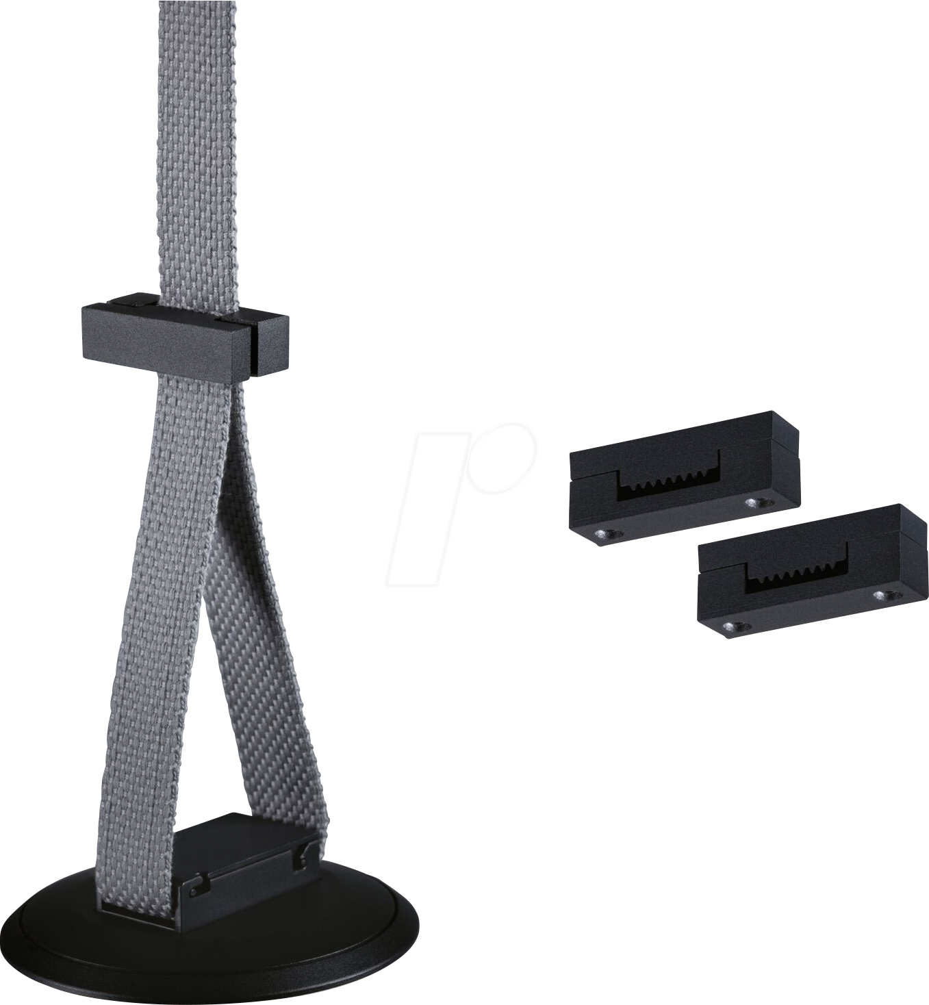 PLM 94623 - Uline Gurt-Klemme, schwarz, 2er Pack