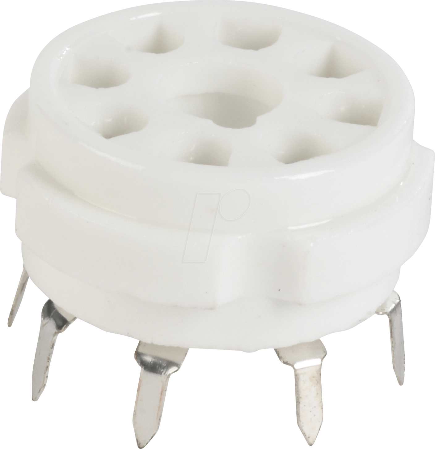 TUBE 8 PRK - Röhrenfassung, Octal, 8-pol, Printmontage