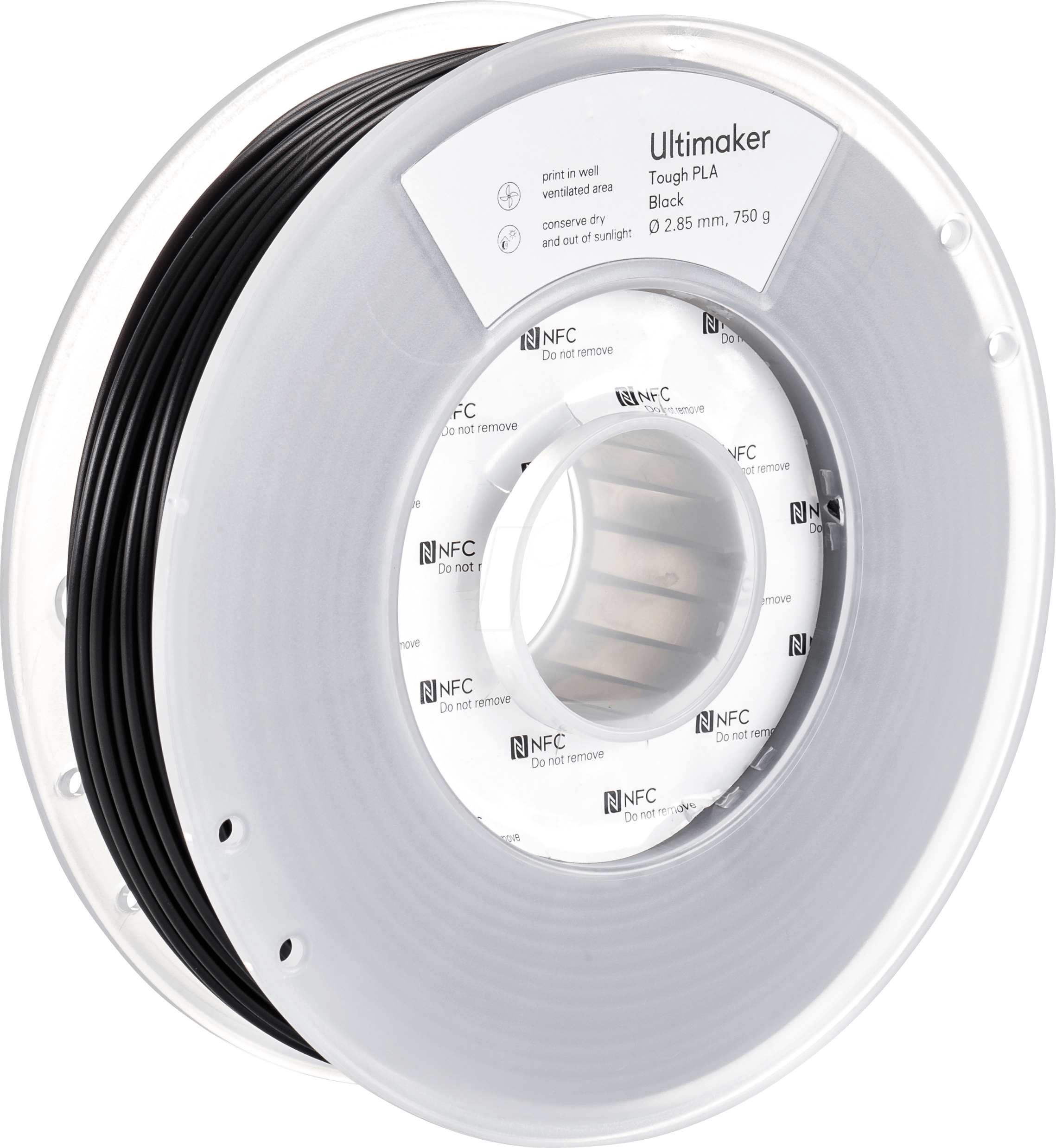 ULTIMAKER 77655 - Filament, Tough, PLA, M0777, schwarz, 750 g