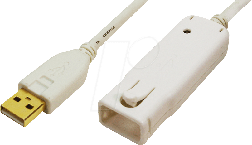 LOGILINK UA0092 - USB 2.0 Kabel, A Stecker auf A Buchse, 12 m
