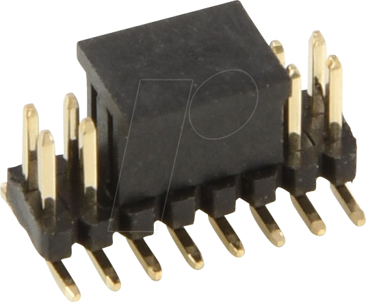 W+P 46-7072-016 - SMT-Stiftleiste RM 1,27mm, stehend, 2 reihig, 16-polig