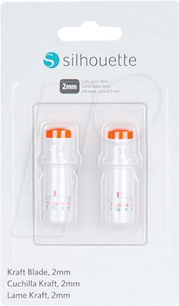 SILH BLADE-KRAFT - Schneidemesser, Tiefschnitte, mit Halterung, 2x