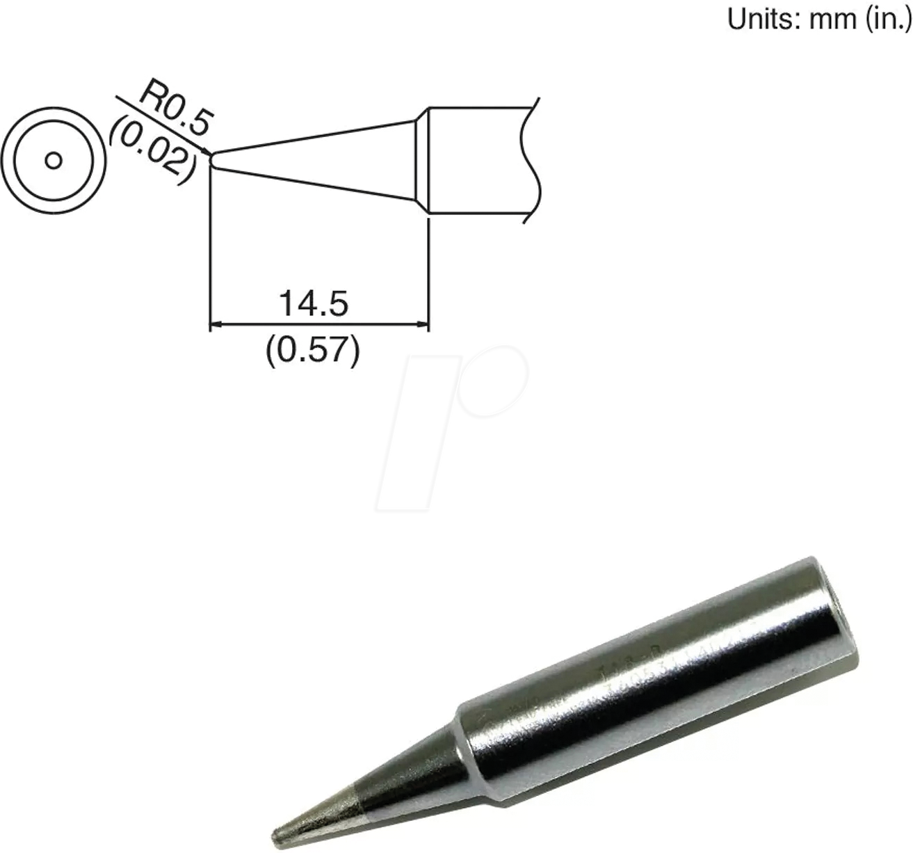 HAK T18-B - Lötspitze T18-B, 0,5 mm, konisch