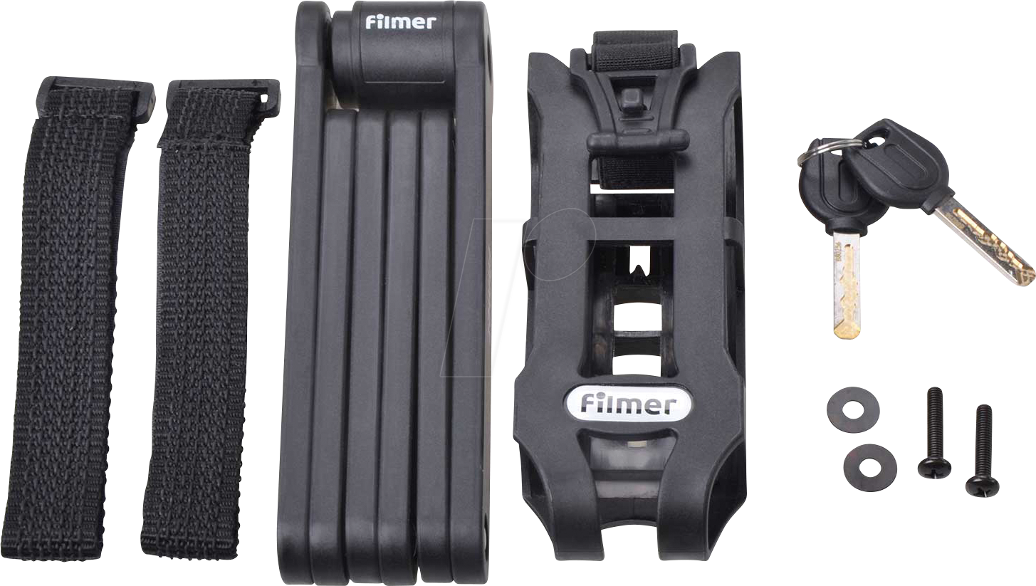 BIKE 43149 - Fahrrad - Faltschloss mit Halterung, max. Sicherheit