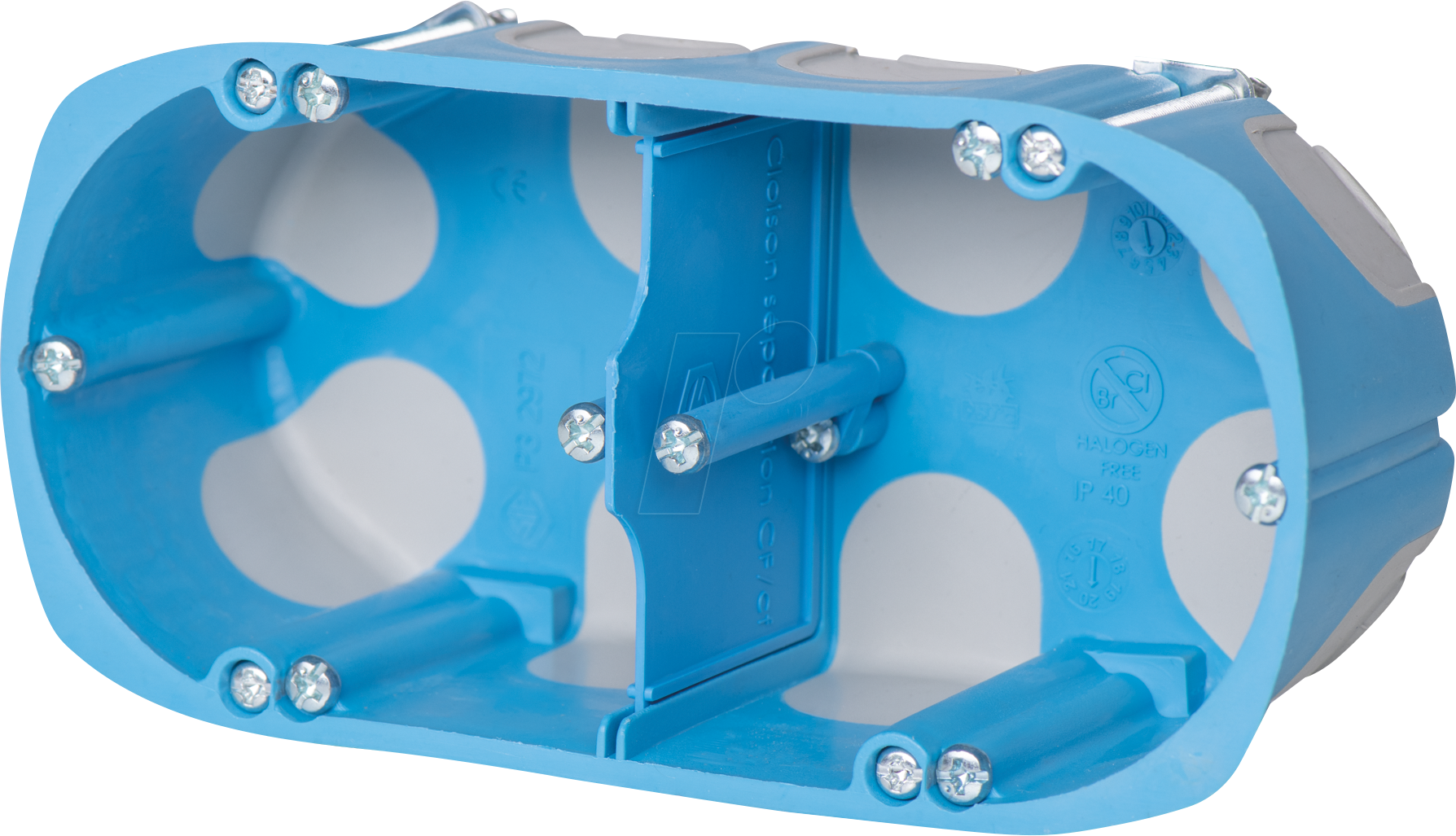 EL HW202K - HW Mehrfach-Gerätedose, luftdicht, 2-fach