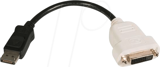 ST DP2DVI - Adapter, DisplayPort Stecker auf DVI Buchse, 24 cm