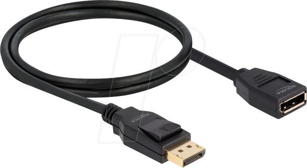 DELOCK 80001 - Kabel DisplayPort 1.2 Stecker > DisplayPort Buchse 4K 60 Hz, 1 m