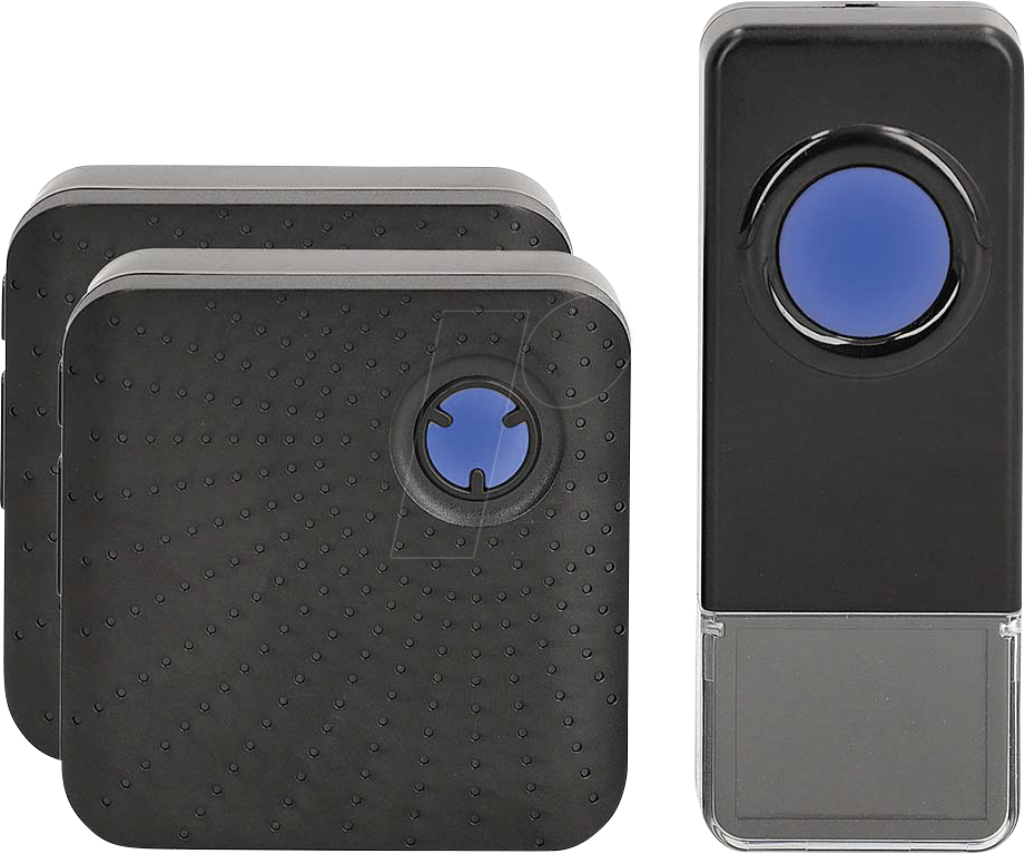 N DOORB310BK2 - Türklingel-Set, 2 Empfänger, drahtlos